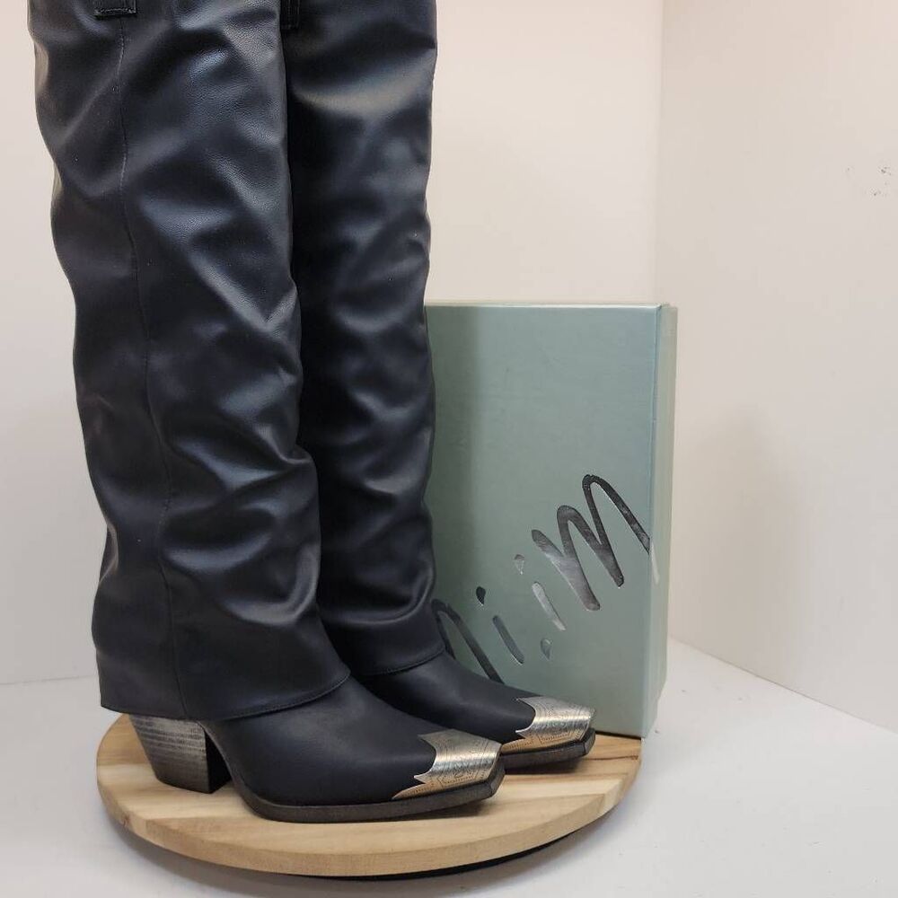 Mi.iM "Stevie" western boots Women's Size 6 Black